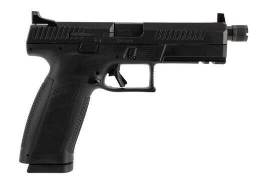 CZ P-10F Full Size 9mm Pistol features a fiber-reinforced polymer frame